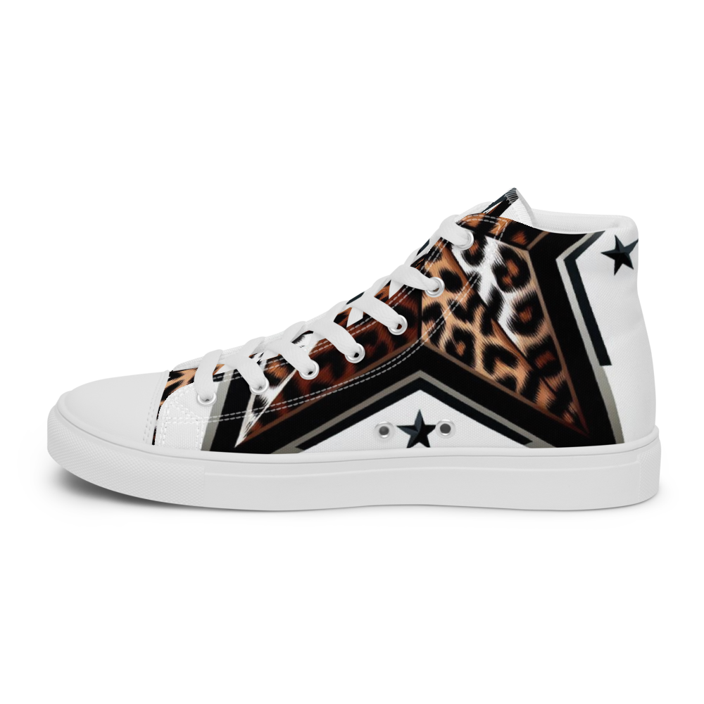 Zapatillas Wild Star de lona de caña alta para mujer